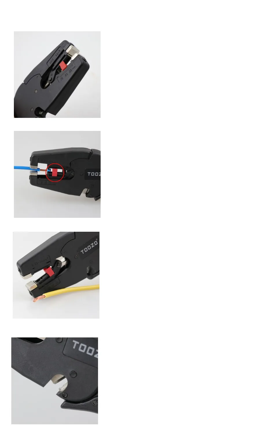 Abisolierzange, Abisolierzange, automatisch, 0,08–10 mm, 32–7 AWG, Schneider, Kabelschere, D3, Multitool, einstellbare Präzision – Detail 3