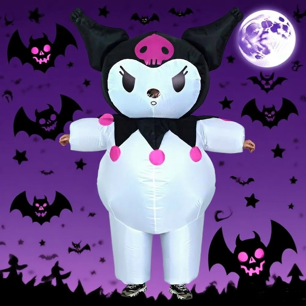 

Надувной костюм Куроми для взрослых, надувные костюмы для женщин и мужчин, черный забавный костюм Куроми, надувной костюм для костюмов на Хэллоуин