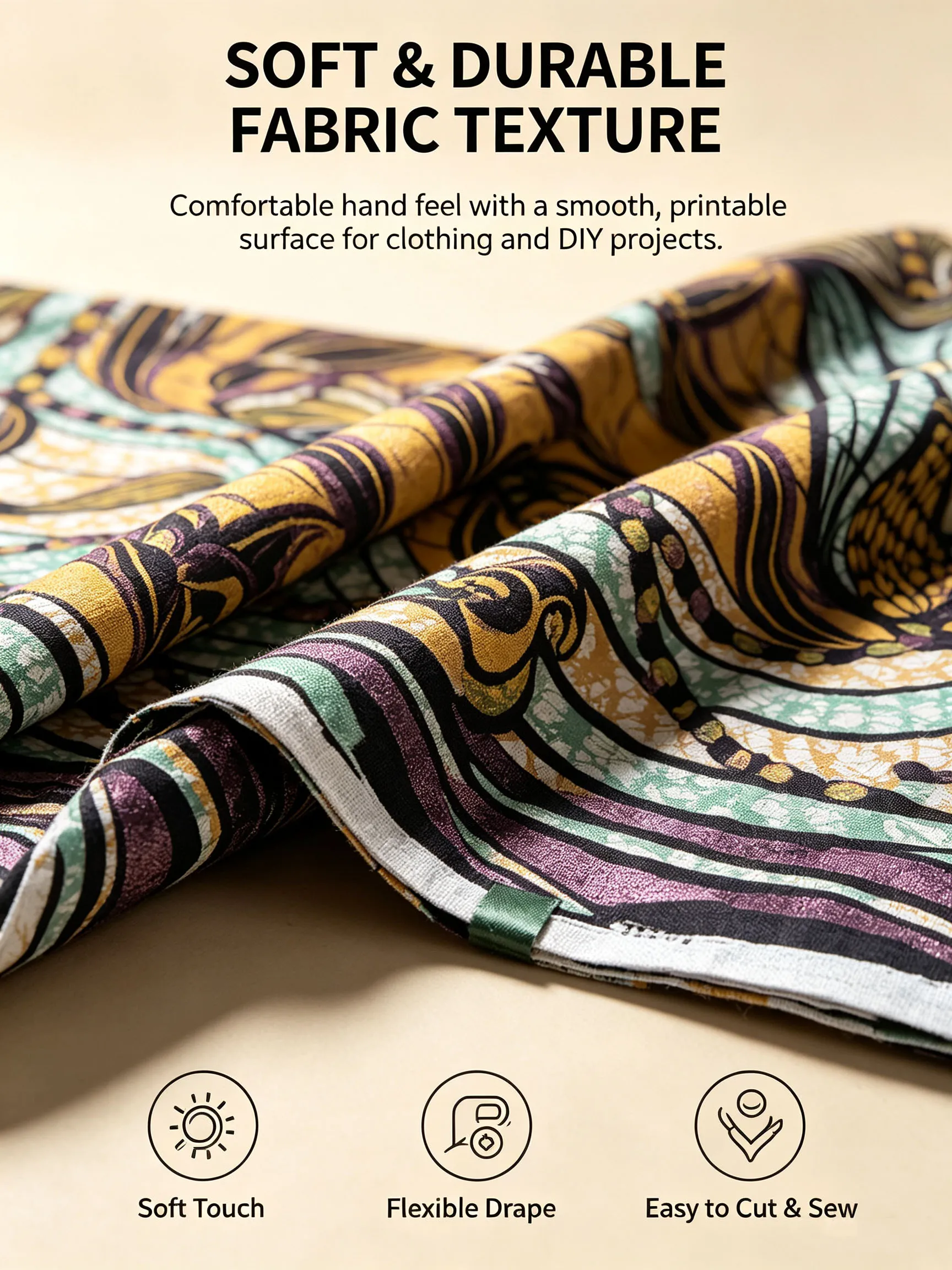 African Golden Wax Ankara Fabric Glitter Corn Pattern Batik Cloth 6 Yards Cotton Material For Nigerian Women Dress Sewing Pagne