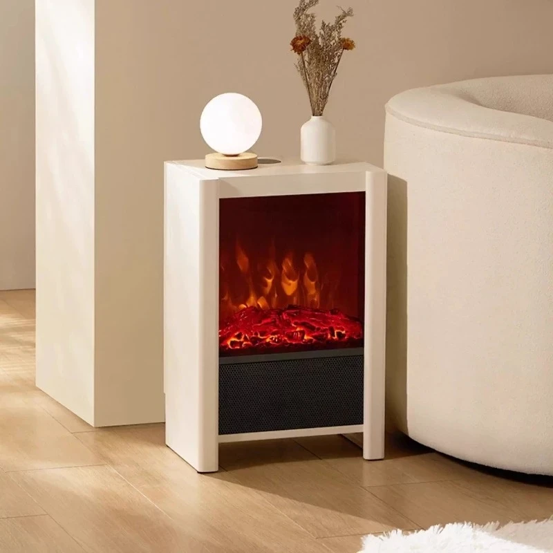 Simulated Flame Electric Fireplace Heater, Fast Heat Energy‑Saving Portable Home Space Heater HP01