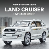 1:24 Toyota LAND CRUISER Off Road SUV Alloy Metal Diecast Car Model Collection of Hobbies Home Interior Trendy Ornament Gift Boy