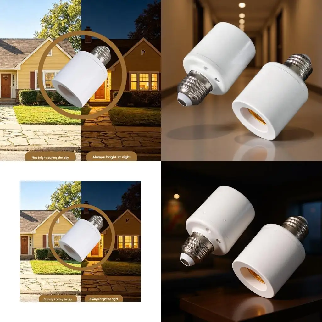  Automatic Light Control E27 Lamp Holder Automatically Lighting Sensors Switching