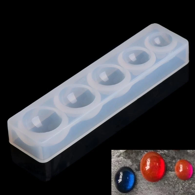 Round Pendant Necklace Mould Small Mirror Silicone Mold
