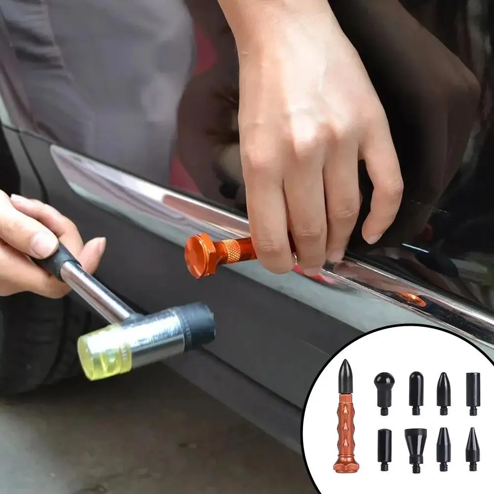 Auto-Dellenhammer-Set zur lackschadenfreien Dellenreparatur, Ausbeulstift für Karosserie, Hagelschaden-Entferner, Ausbeulwerkzeug für Fahrzeuge – Detail 6