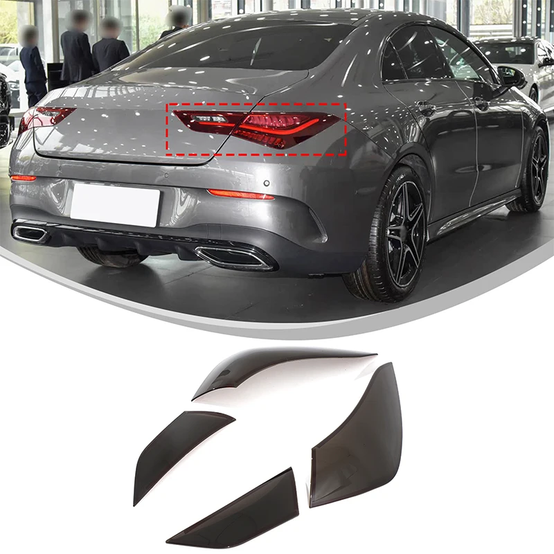 

For Mercedes-Benz CLA 2020-2025 ABS black Car car taillights Signal light protected cover decorative stickers exterior accessors