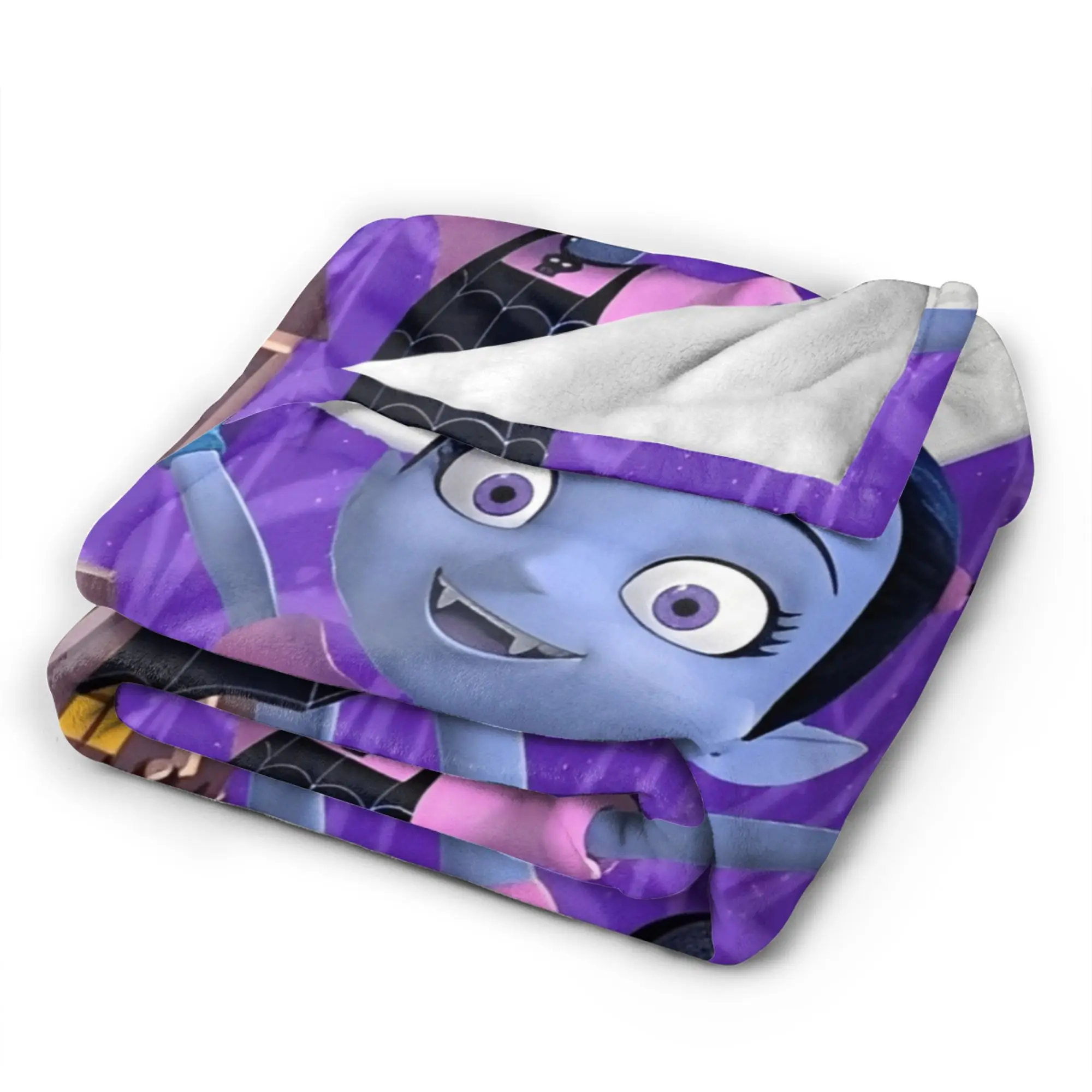 الجدة تصميم vampirina في سن المراهقة مصاص دماء البطانيات خفيفة الوزن رقيقة الصوف مريحة رمي بطانية آلة قابل للغسل #4