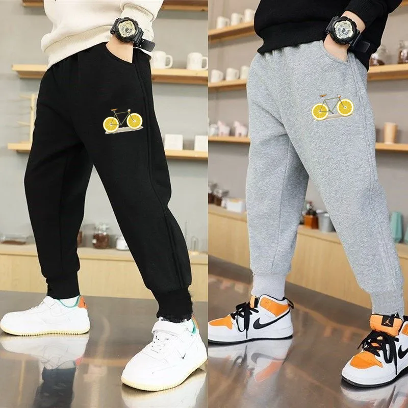 Boys Cute Fruit avocado Pants Spring Autumn Trousers Elastic Waist Sweatpants for Boys Girls Joggers