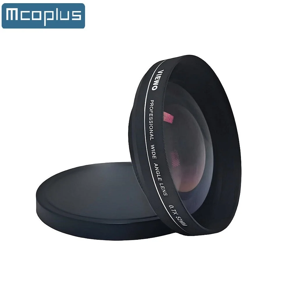 

Mcoplus 0.7x HD Wide Angle Lens with Hood 52mm Thread Mount for DSLR and Mirrorless camera /Camcorder lenses