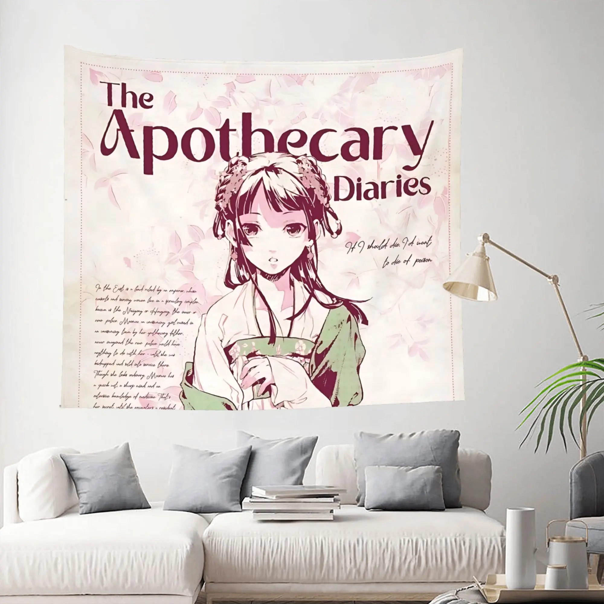 Customized The Apothecary MAOMAO cutecore Tapestry Bedroom Decoration  Wall Hanging Blanket Tapestry Cool Stuff For Room