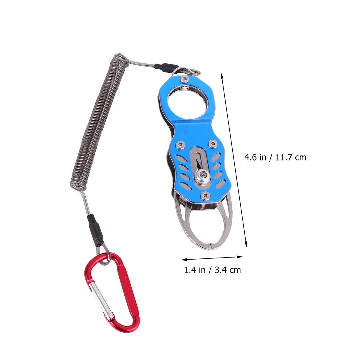 

1Set Fish Grip Holder Stainless Steel Anti-Corrosion Design Double Buckle Comfortable Hold Saltwater Freshwater Fishing Grabber
