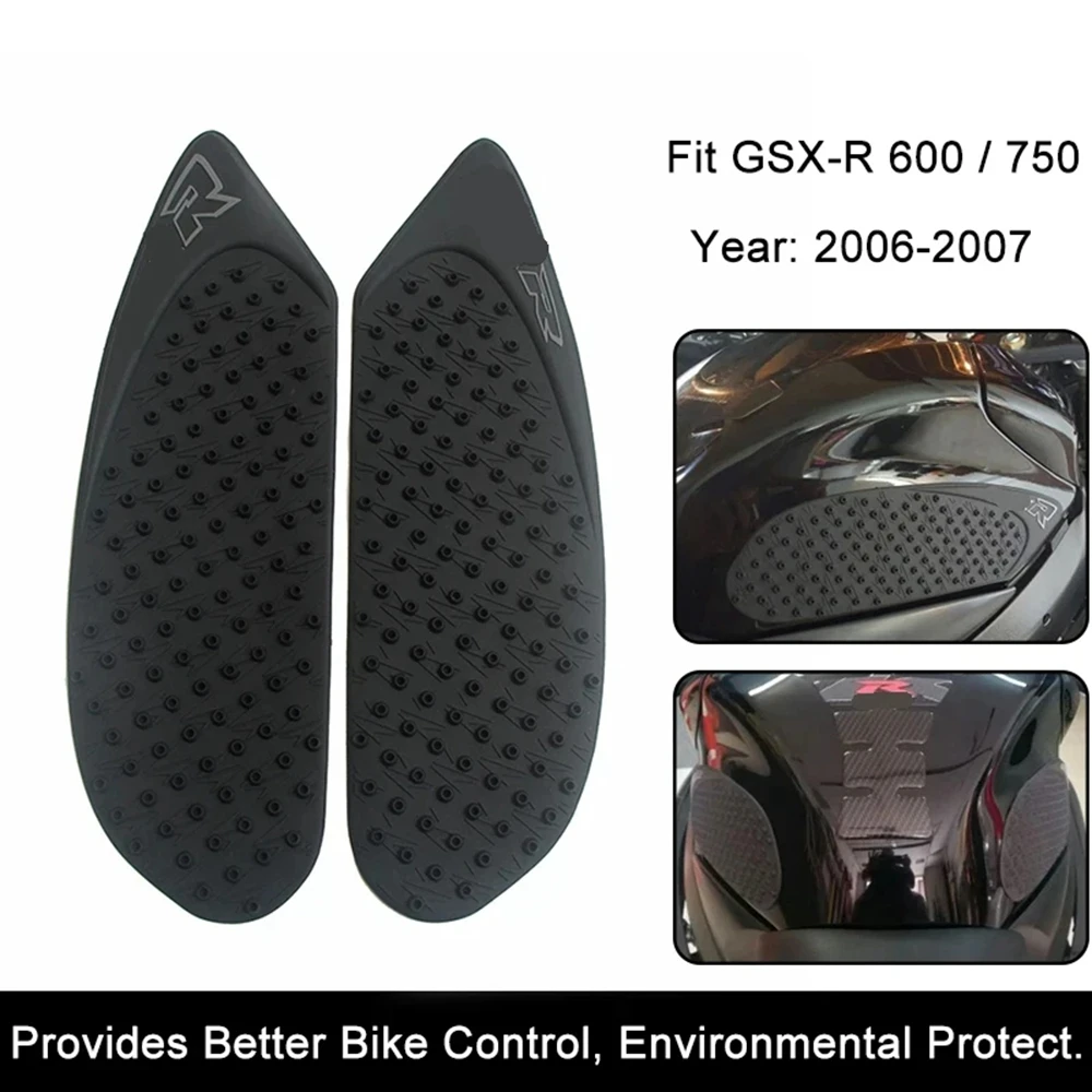 

Боковая накладка для GSXR600 GSXR750 2006 2007 K6 K7, противоскользящая наклейка для мотоцикла, защитная наклейка на топливный бак