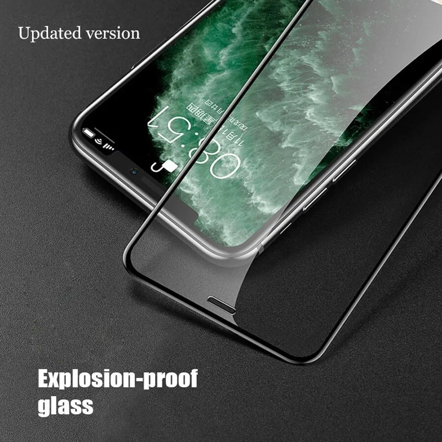 2Pcs 100D Full Tempered Glass For iPhone 11 12 X XR XS Max Screen Protector For iPhone 14 15 Plus 13 Pro Max Protective Film