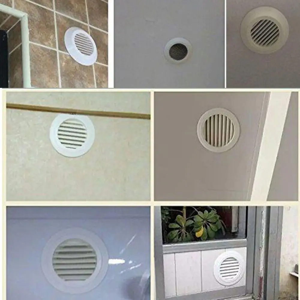 Various Shapes Air Vent Extract Valve Grille Air Circulation Vents Cover 100/150mm Round Ducting Ventilation Cover