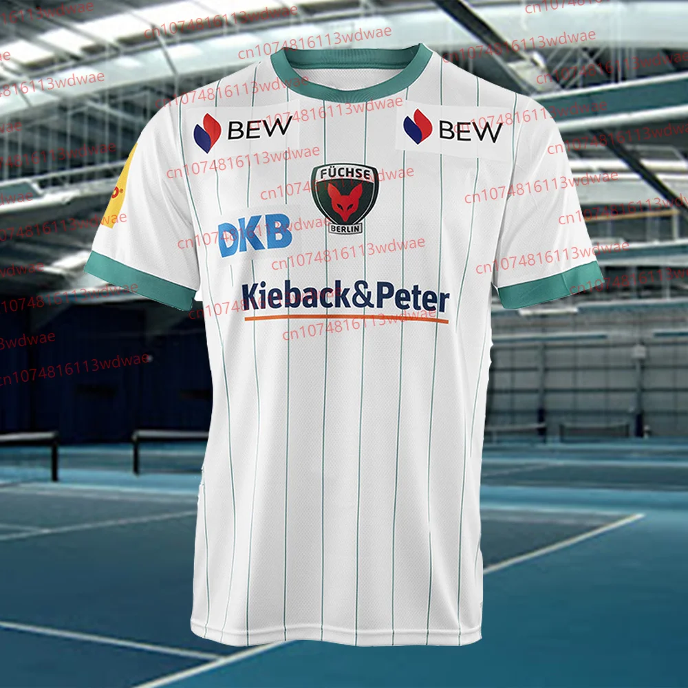 

T-shirt For Men Germany Füchse Berlin Handball Shirt Youth Kid Sportwear Training Uniform Breathable Handball Jersey Kit