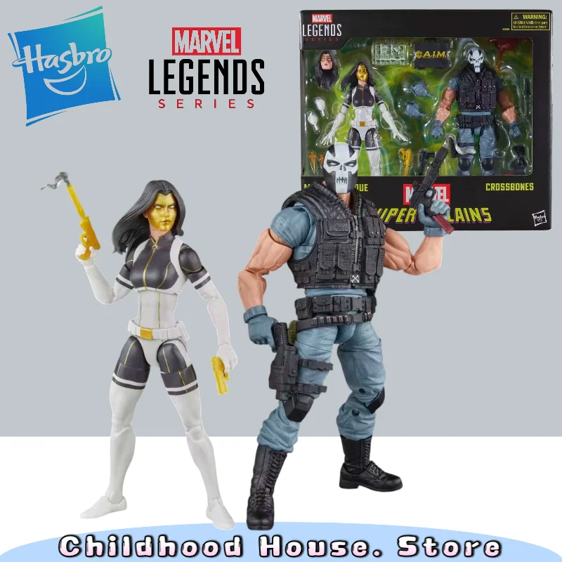 Hasbro Marvel Legends Super Villains Crossbones & Madame Masque 6 Inch Fully Articulated 2-Pack Action Figure Collectible Set