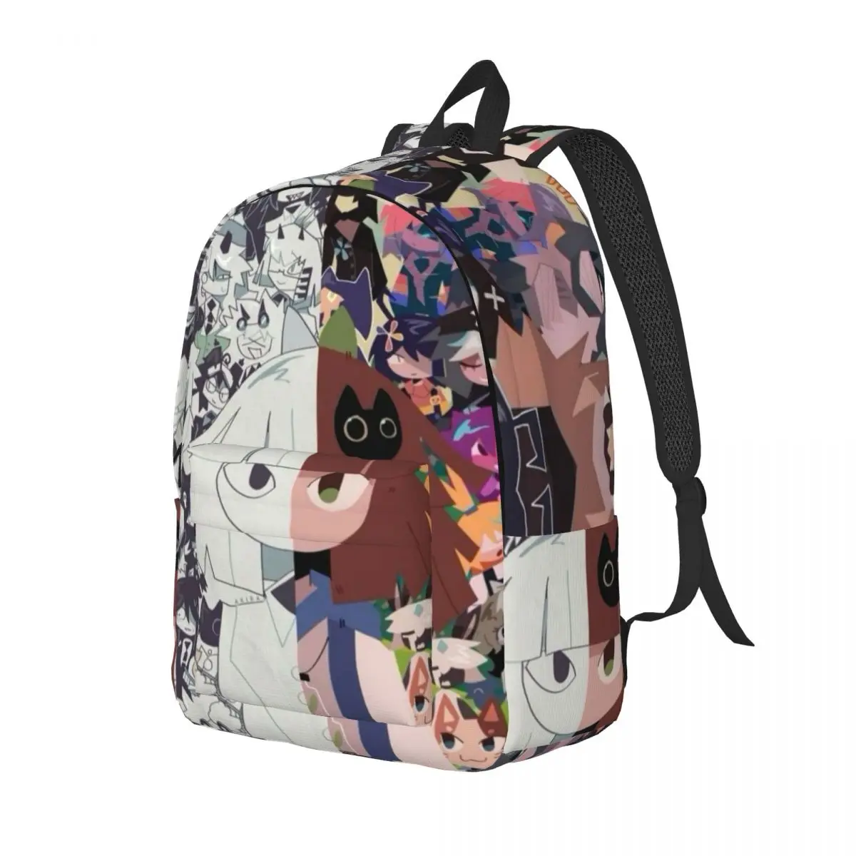 Cartoon Miss Circle New Fashion High Capacity Waterproof College Backpack Trendy Laptop Travel Book Bag 15.7in 17.7in