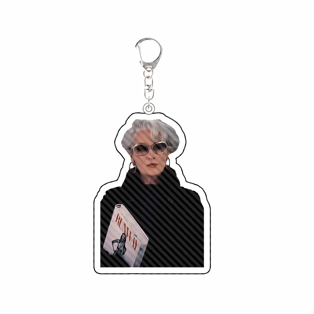 For Popular Movie TDWP Miranda Andrea Peripheral Acrylic KeyChain Custom Backpack Pendant Exquisite Accessories Festival Gift
