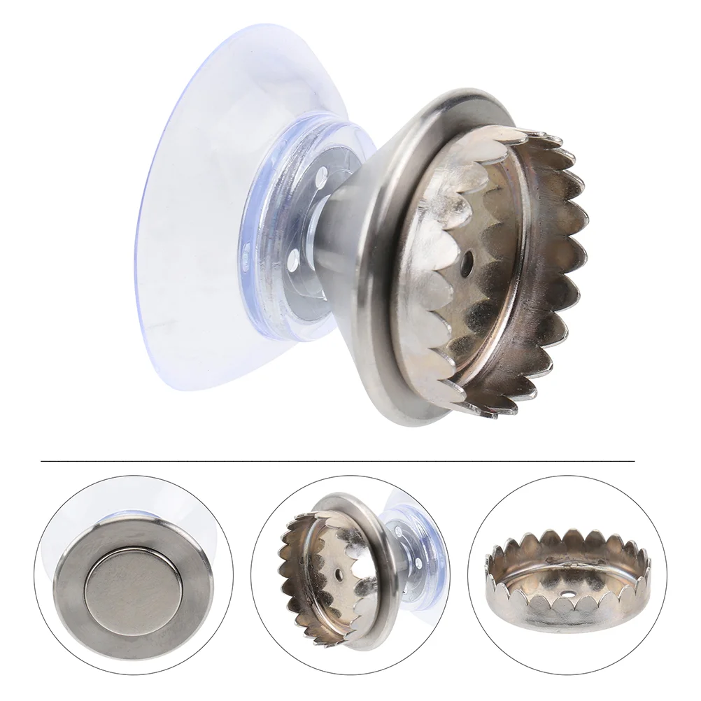 

4 Pcs Holder No Punching Magnetic Soap Stand Supplies Wall Suction Silver Stainless Steel Cover Case