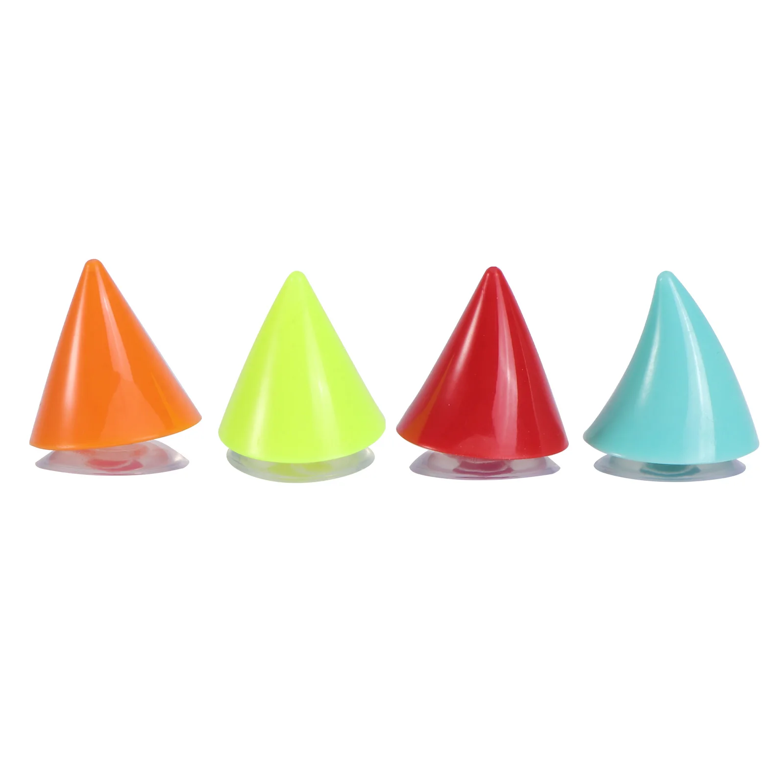 

4 pcs Motorcycle Horns Durable Suction Cup Design Fits Motorbike Horn Smooth Helmets Bike Skates Decorations
