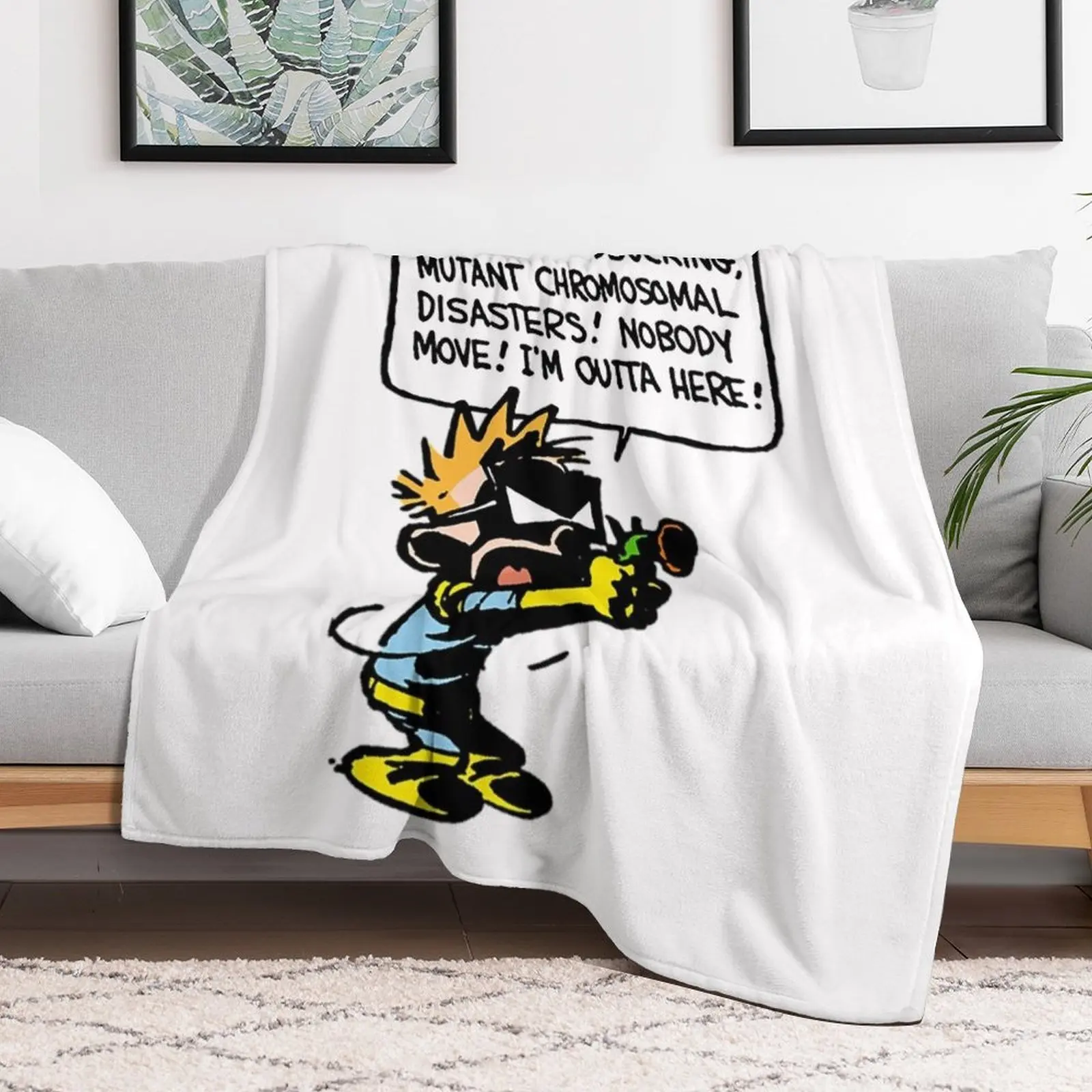 Calvin And Hobbes T-ShirtSPACEMAN SPIFF - 2.0 Throw Blanket Soft Big Sleeping Bag Blankets For Sofas heavy to sleep Blankets