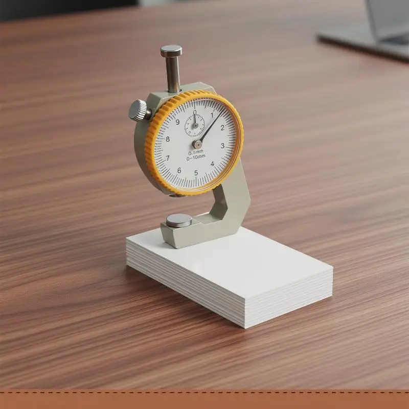 Leather Thickness Gauge – 0-10mm Dial Caliper Measuring Tool for Hollow Pipe, Paper Meter Tester & Circular Tube