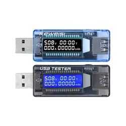 Tester di capacità di tensione di corrente USB KWS-V20/V21 Tester di capacità del caricatore di corrente Volt Tester di capacità rilevatore di potenza Mobile Test della batteria