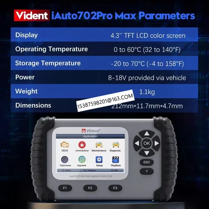 Programmering Van De Iauto702pro Max Buitenlandse Handelsversie Engelse Versie Van Het Auto-Tester Foutdiagnose-Instrument