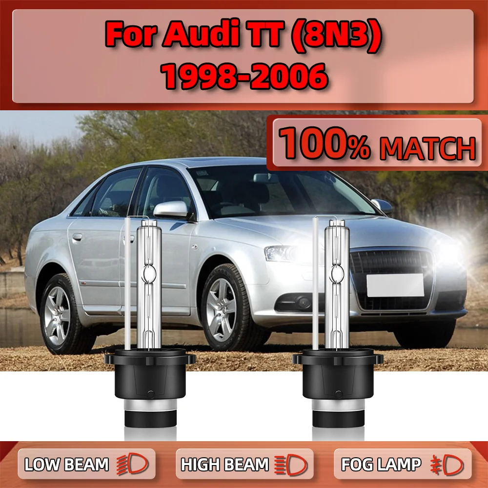 

35W D2S LED Car Headlight Bulbs 20000LM HID Xenon Lights 12V Plug&Play For Audi TT (8N3) 1998-2000 2001 2002 2003 2004 2005 2006