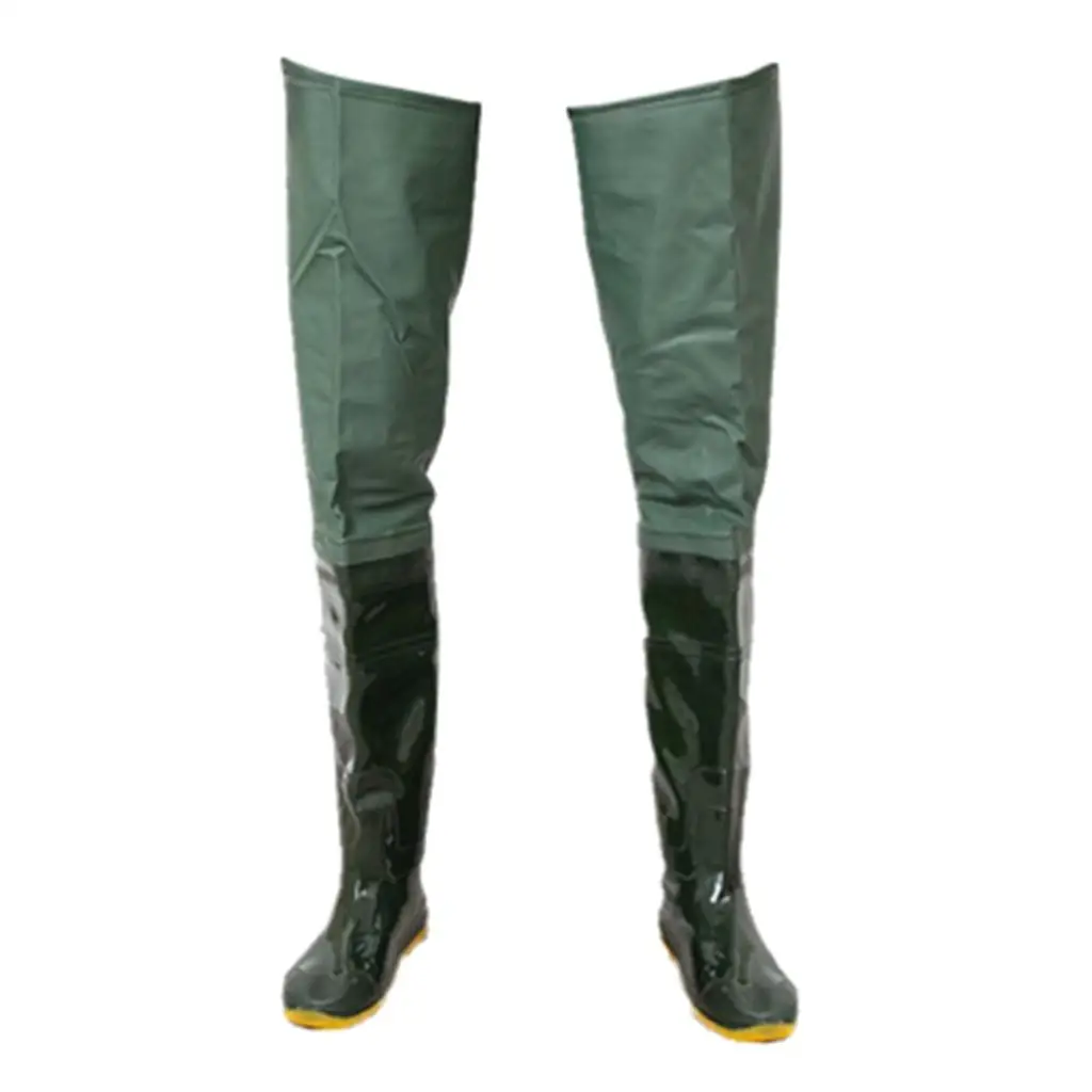 Multipurpose Fishing Hunting Waders Waterproof Boots PVC Soft Sole Breathable Outdoor Hunting Fish Fishing Waders Pant+Boot