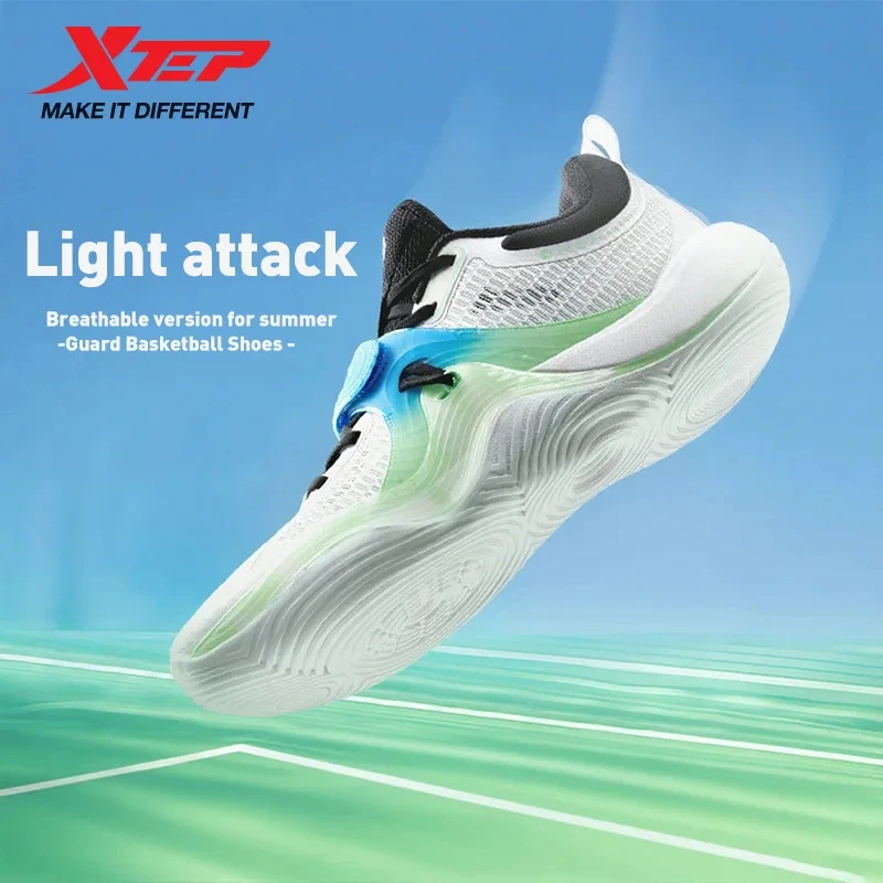 

Мужские баскетбольные кроссовки Xtep Light Attack 3 SE, 2025 легкие износостойкие амортизирующие практичные кроссовки 875219120002