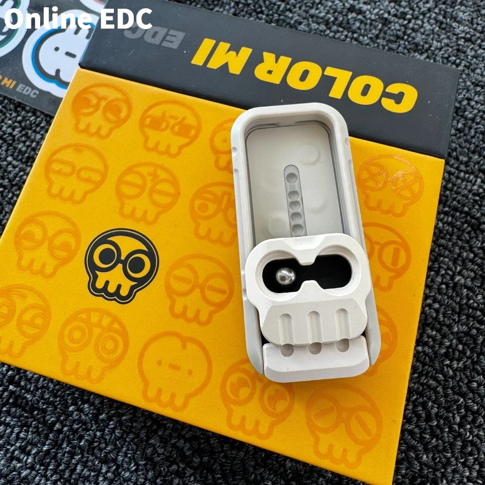 

Pre-owned COLOR MI EDC PEEK HENCHMAN Fidget Slider Stress Relief Toy Original Designs Push Slider