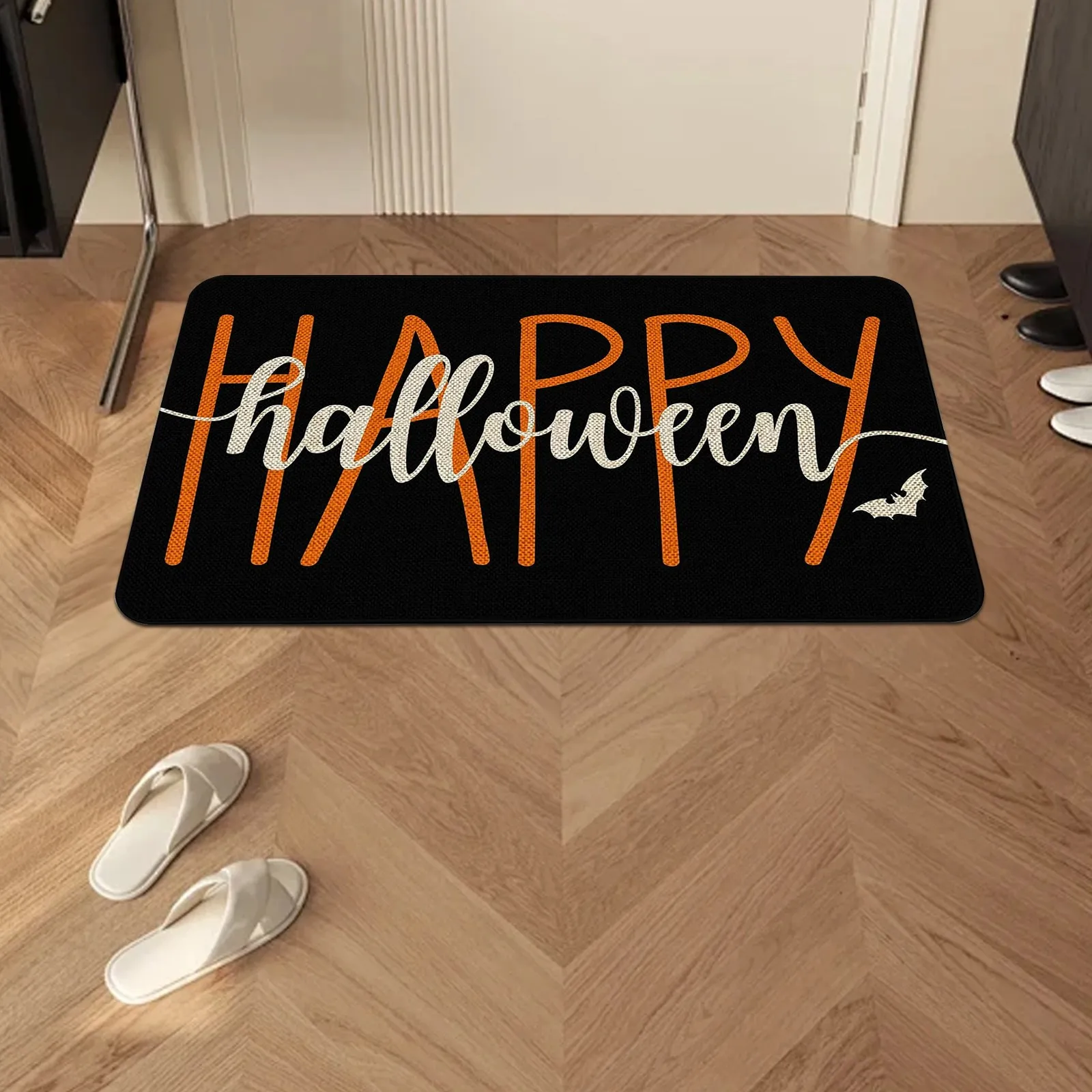 Halloween Carpet Printing Happy Fun Creative Bedroom Living Room Floor Mat Decorative Mat Bathroom Absorbent Dirt-Resistant Foot
