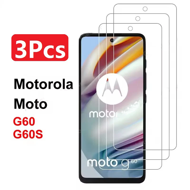 3 Stück gehärtetes Glas für Motorola Moto G60 G60S G40 Fusion 5G Plus Displayschutzfolie
