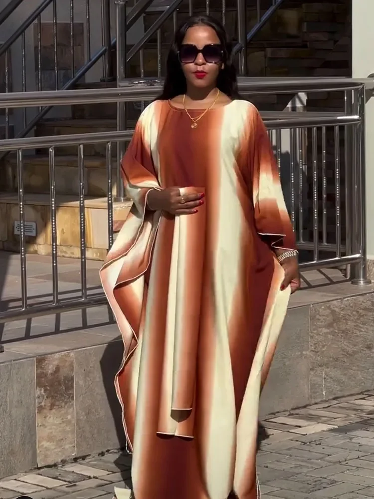 

African Fashion for Women 2025 New: Elegant Ramadan Kaftan Dashiki Boubou Dress , Ankara Long Party Wear, Soft Cotton Brocade