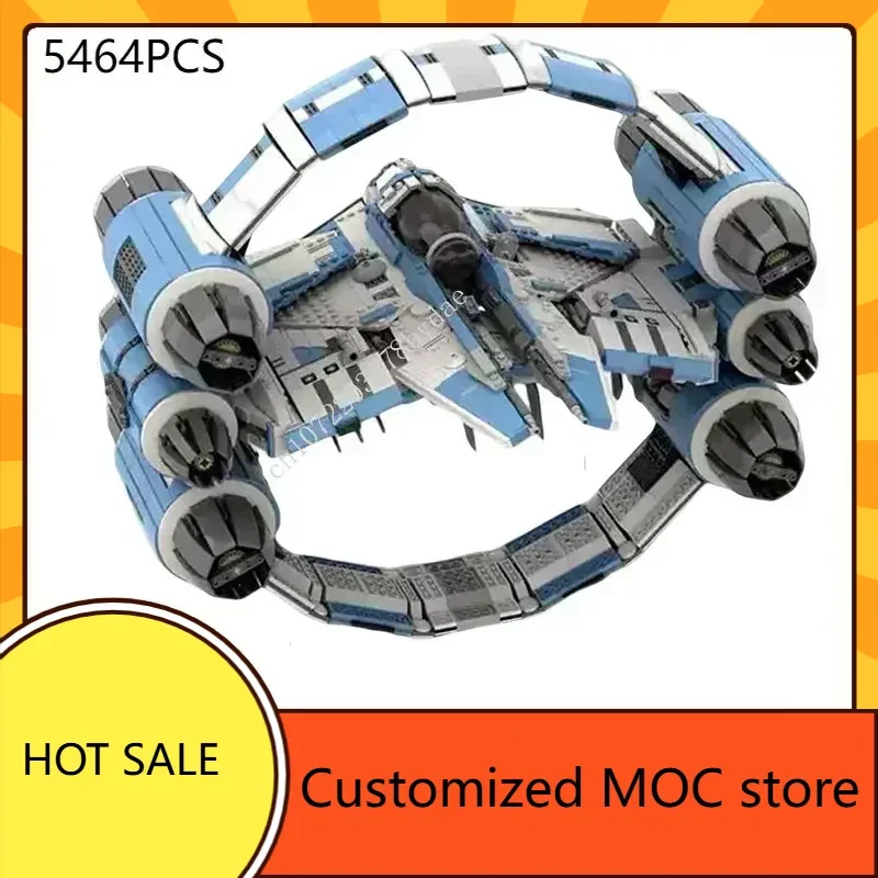 5464PCS Military Space War Military MOC Battleship DIYAssembly Birthday  Holiday Architecture Puzzle Christmas Gift Kids Ages