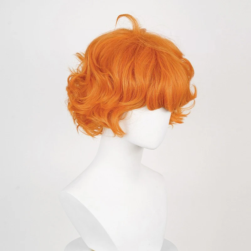 Burifu Karakter Pruik Cover Party Voer Match Hoofddeksels Klein Krullend Kort Haar Anime Panty Kous met Jarretellegordel Rol Pruik