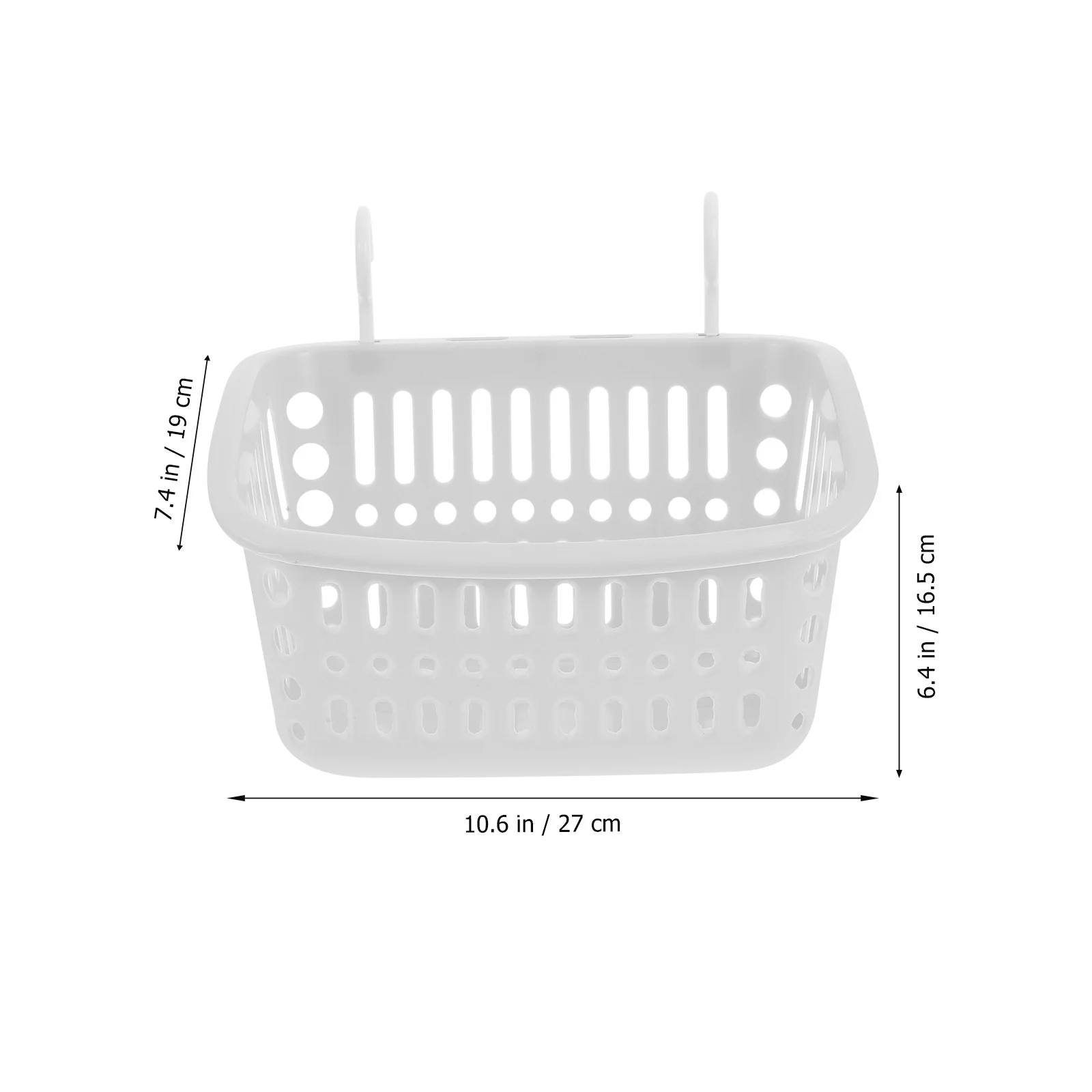 

3Pcs Plastic Storage Hanging Baskets Organizer for Home Kitchen Bathroom Clothes Sundries Holder Dormitory Use Basket