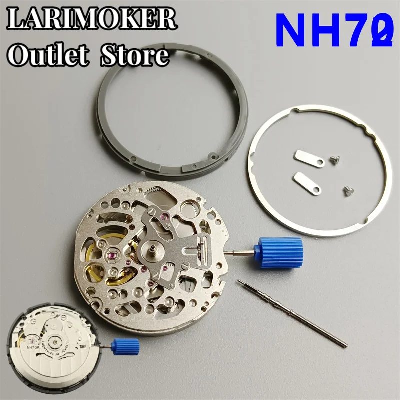 Original NH70 NH72A Luxury Automatic Mechanical Movement NH72 Watch Part Accessories Skeleton Replace Kit High Accuracy