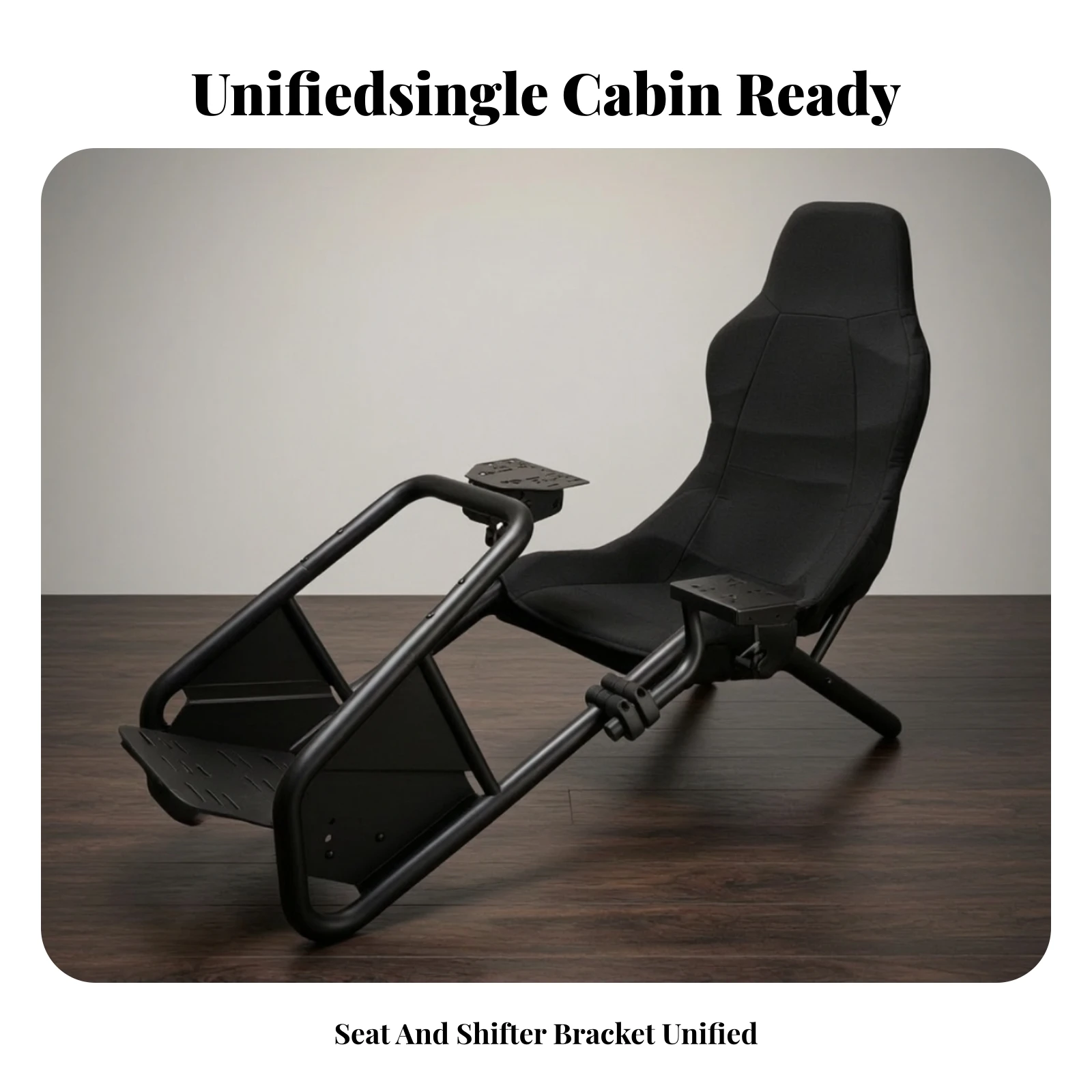 Racing Simulator Cockpit with Seat Universal Compatibility Racing Simulator Cockpit Driving Wheel Stand Ergonomic Furniture view 5
