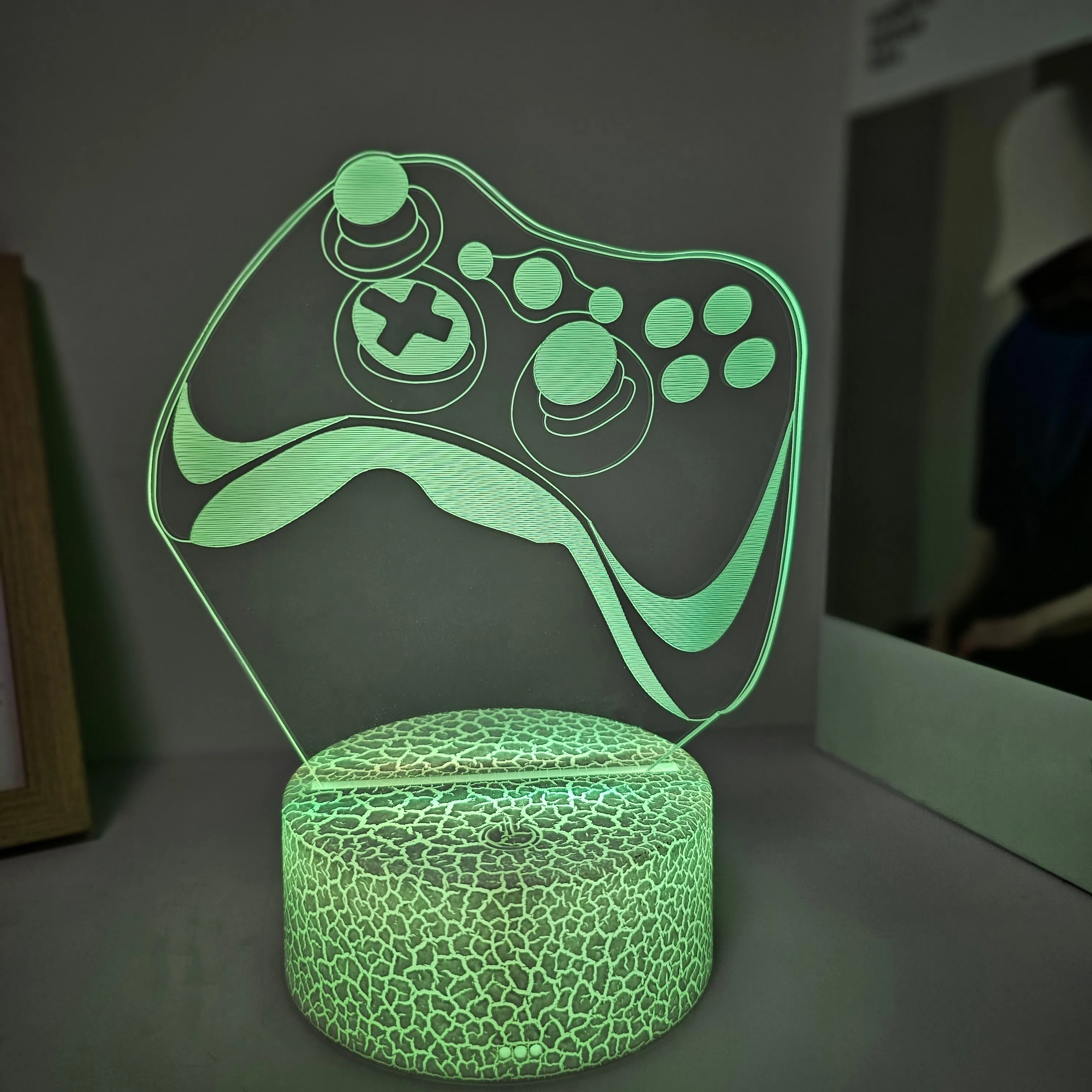 A game controller modeling 3D night light, gaming room tabletop decoration, room living room tabletop decoration, holiday gifts,