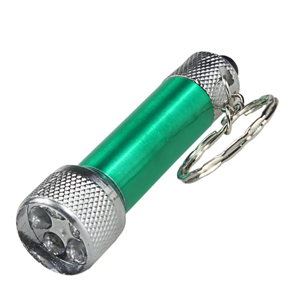 

10 Pcs Mini Creative Portable 5 LED Powerful Flashlight Keyring Torch Keychain Prize Reward Gift (Random Color)