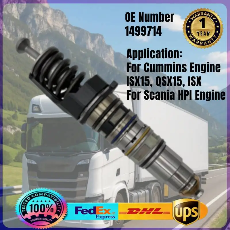 

1499714 Common Rail Fuel Injector for Cummins QSX15 ISX15 ISX Scania HPI DT12.11L01 Diesel Engine