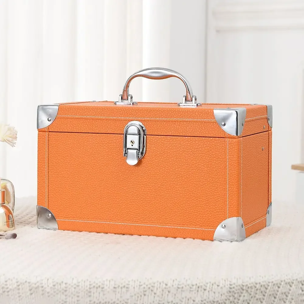 2025 العلامة التجارية الجديدة صندوق ماكياج الفنان المهنية الجمال مستحضرات التجميل حالات يشكلون حقيبة الوشم مسمار متعدد الطبقات صندوق الأدوات التخزين المنظم #3