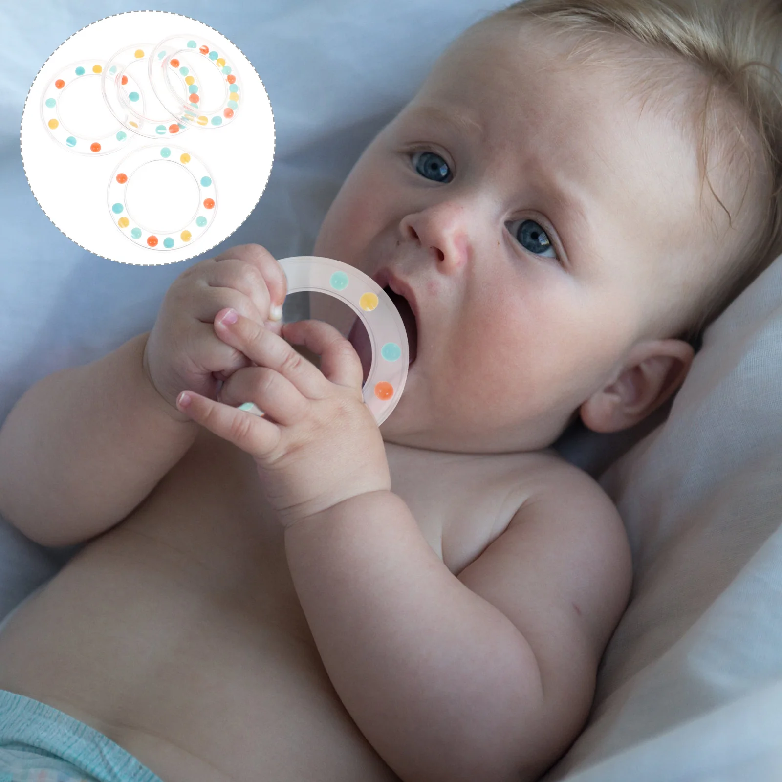 4 pçs chocalho de mão música iluminação engraçado sino crianças brinquedos educativos diy chocalho brinquedos criança brinquedos educativos