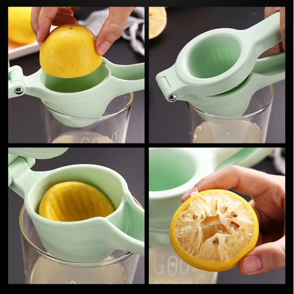 

Manual Lemon Juicer Fruit Squeezer Citrus Extractor Tool Green For Kitchen Use Corrosion Resistant Fresh Orange Juice