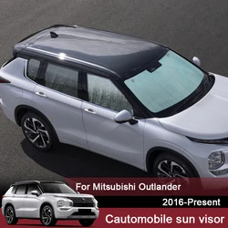 Car Sunshades UV Protection Cover For Mitsubishi Outlander 2016--2025 Window Curtain Sun Visor Windshield Cover Accessory