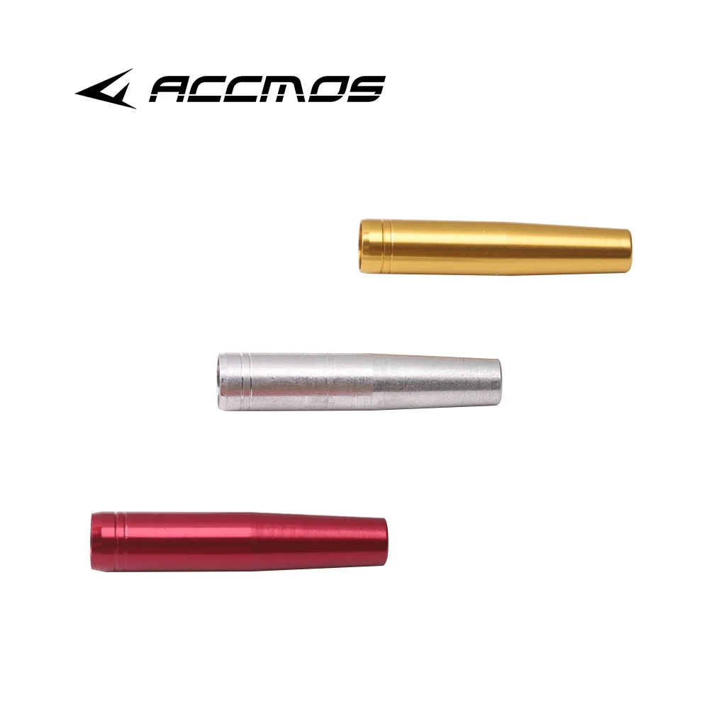 12 шт. ACCMOS Connect наконечник стрелы, алюминиевая вставка для стрелы, наружный диаметр 8 мм, деревянный бамбуковый вал для стрел, аксессуары для охотничьих стрел