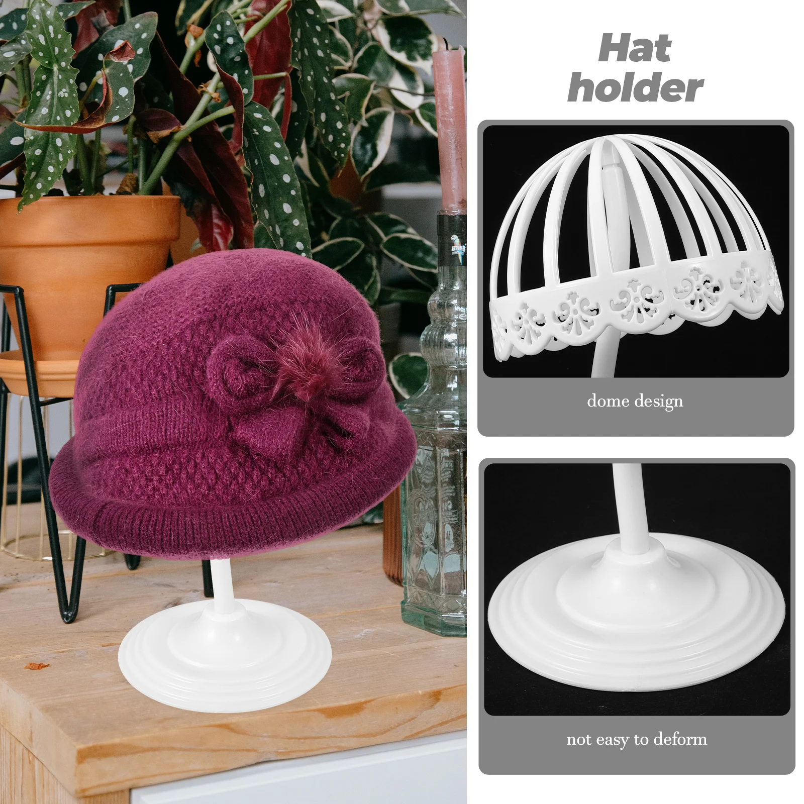 

Display Rack Pe Hat Stand For Decoration Hat Hanger Closet Organizer Display Holder Storage Rack