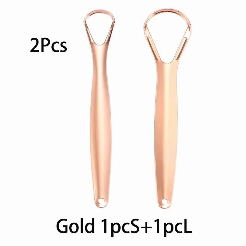 Open Type Tongue Scraper Stainless Steel Oral Tongue Cleaner Brush Cleaning Coated Tongue Toothbrush Oral Hygiene Care Tools