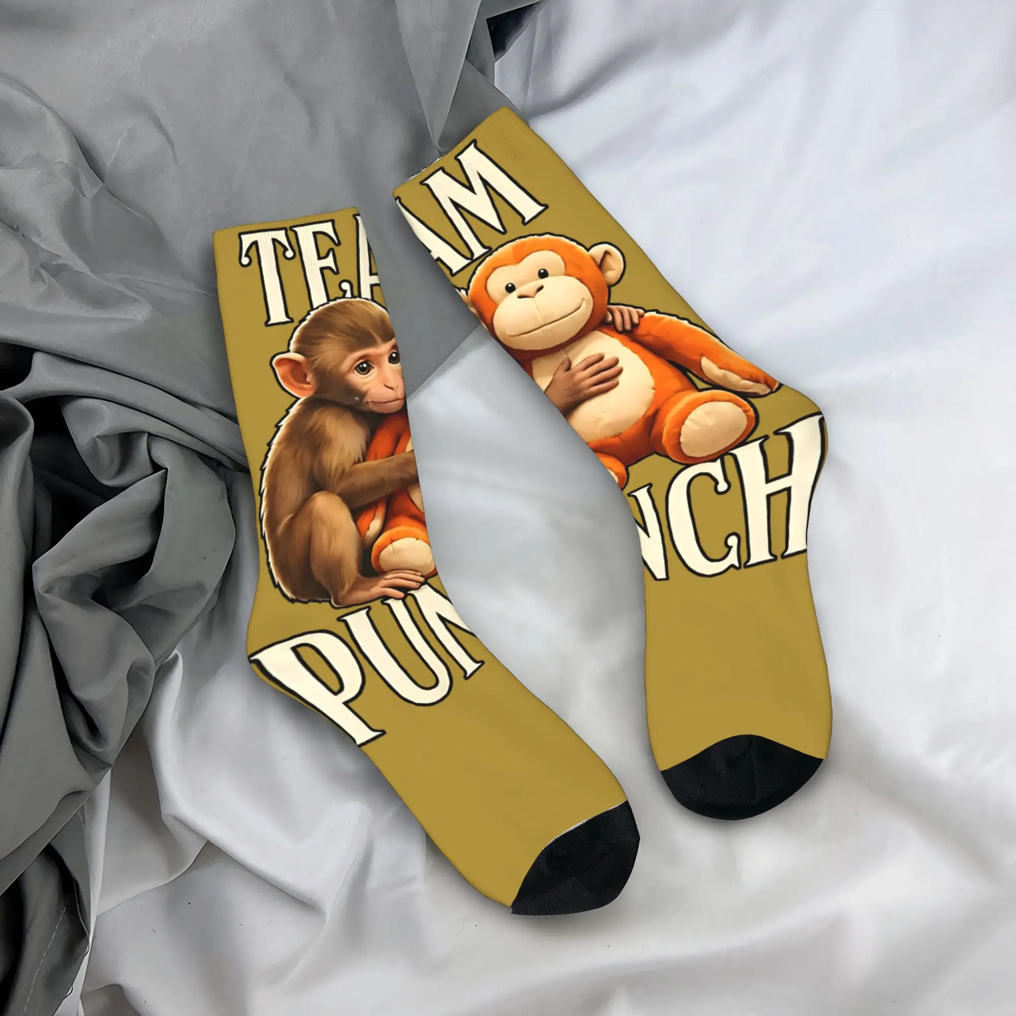 

Baby Monkey Punch Cute Monkey Punch Socks Autumn Stockings Gothic Men Comfortable Socks Printed Running Sports Non Skid Socks